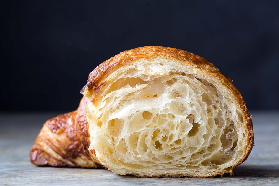 Cross section of croissant