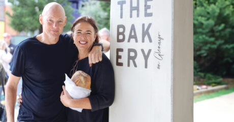 Michael Klausen and Elise Cook outside The Bakery on Glenayr